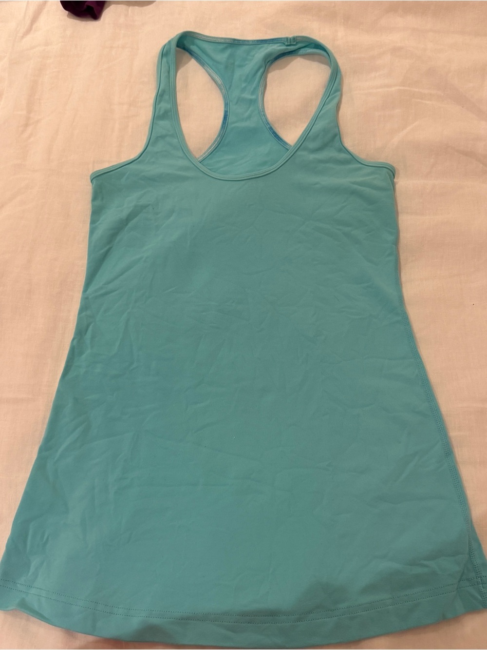 lululemon Vintage Racerback Tank in bright turquoise